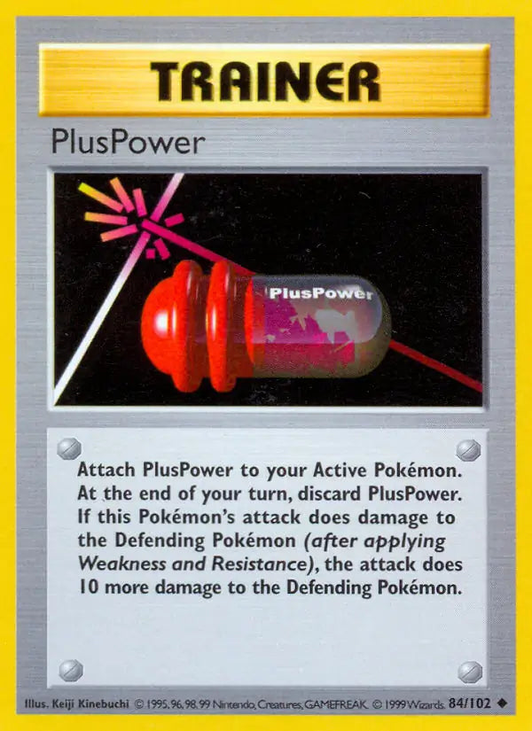 PlusPower 084/102 (Base Set (Shadowless))  - Unlimited | Good Games Adelaide SA