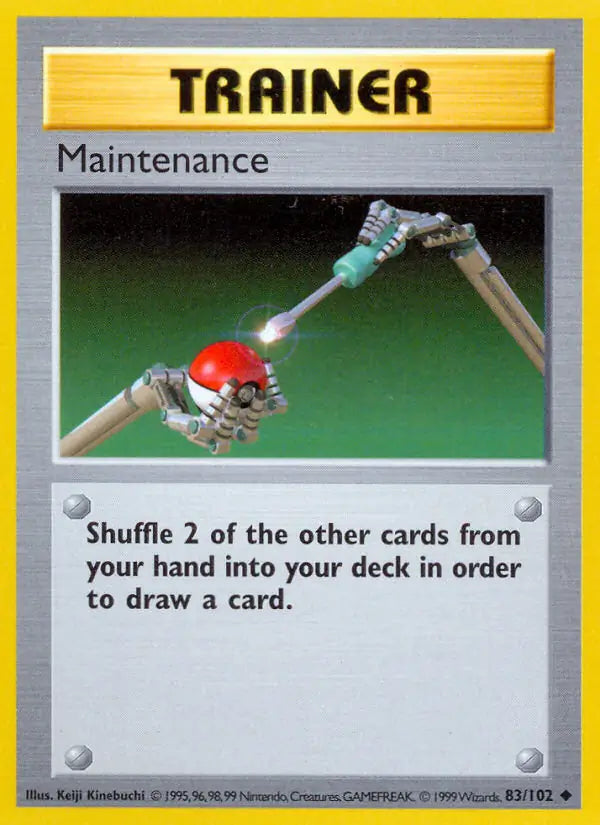 Maintenance 083/102 (Base Set (Shadowless))  - Unlimited | Good Games Adelaide SA