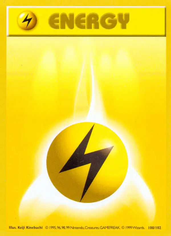 Lightning Energy 100/102 (Base Set (Shadowless))  - Unlimited | Good Games Adelaide SA