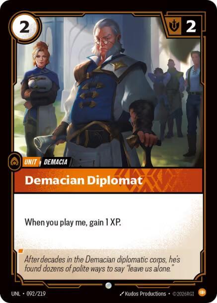 Demacian Diplomat 092/219 (Unleashed)  | Good Games Adelaide SA