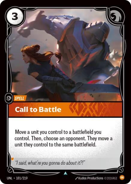 Call to Battle 101/219 (Unleashed)  - Foil | Good Games Adelaide SA