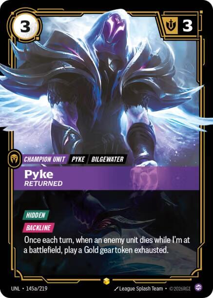 Pyke - Returned 145a/219 (Unleashed)  - Foil | Good Games Adelaide SA