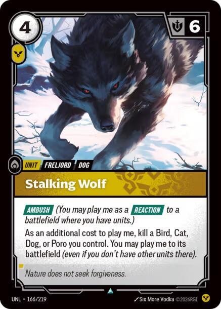 Stalking Wolf 166/219 (Unleashed)  - Foil | Good Games Adelaide SA
