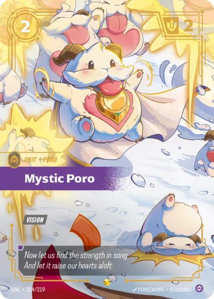 Mystic Poro 224/219 (Unleashed)  - Foil | Good Games Adelaide SA