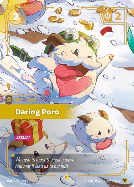 Daring Poro 225/219 (Unleashed)  - Foil | Good Games Adelaide SA