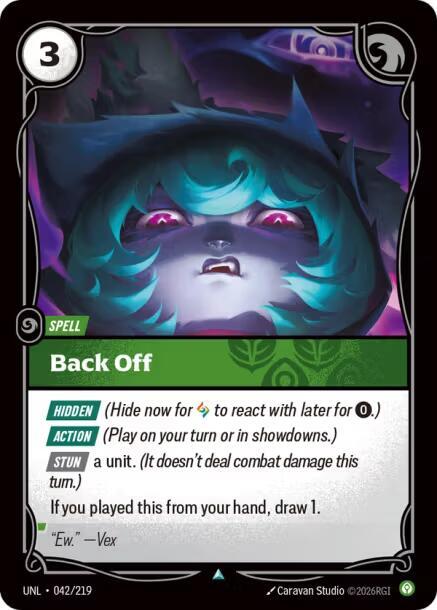 Back Off 042/219 (Unleashed)  | Good Games Adelaide SA