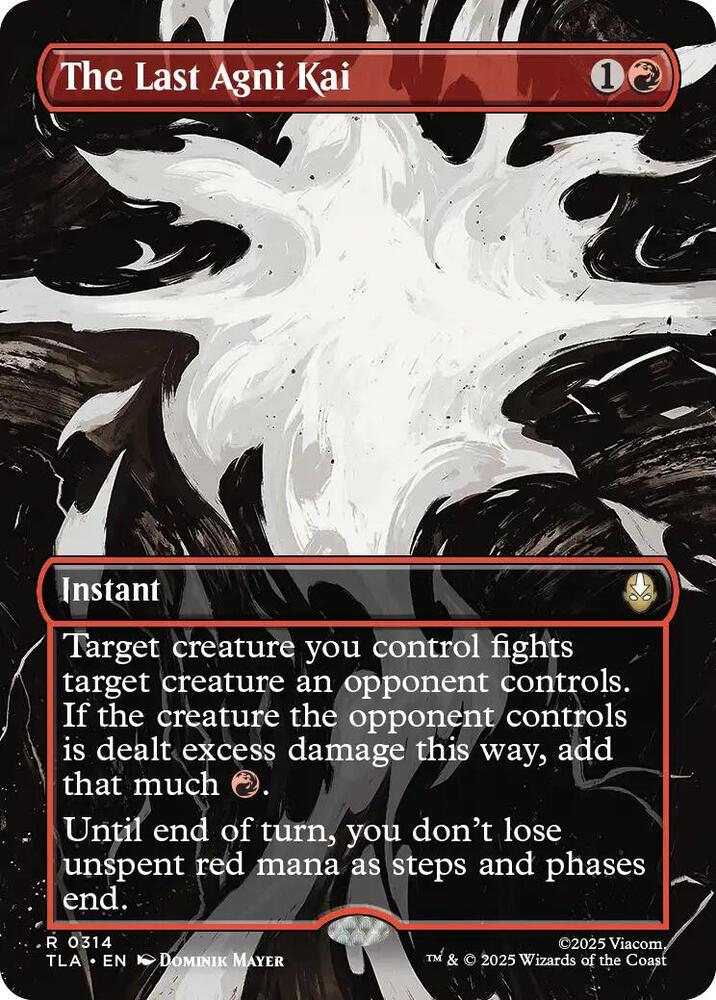 The Last Agni Kai Borderless 314 (Avatar: The Last Airbender)  - Foil | Good Games Adelaide SA
