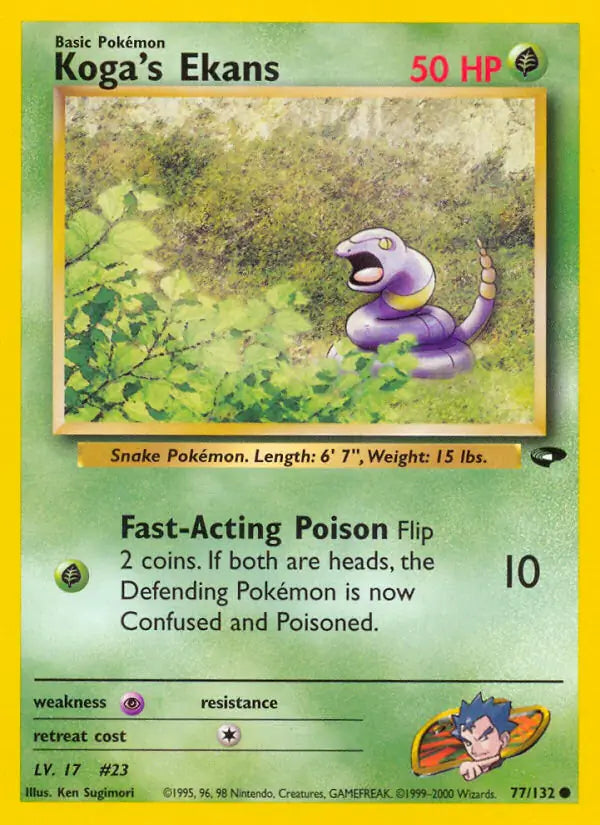 Koga's Ekans 077/132 (Gym Challenge)  - Unlimited | Good Games Adelaide SA