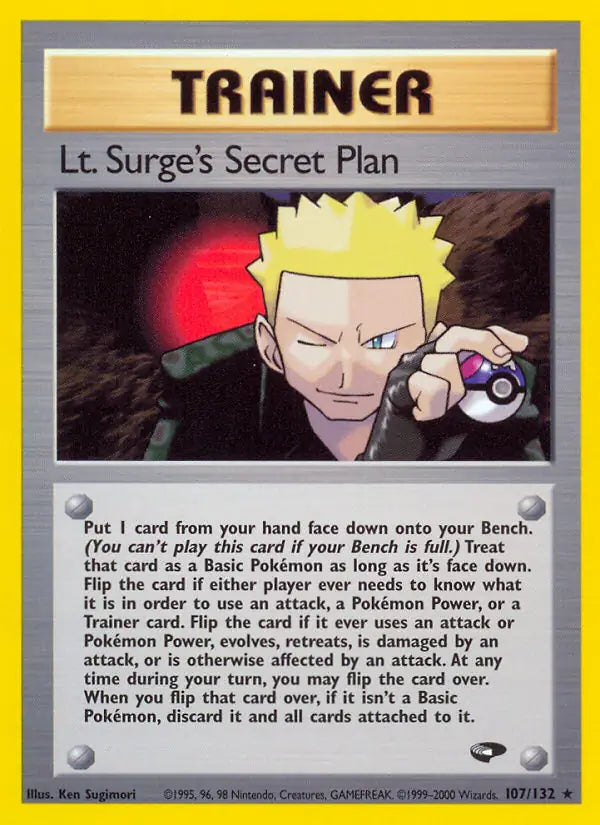 Lt. Surge's Secret Plan 107/132 (Gym Challenge)  - Unlimited | Good Games Adelaide SA