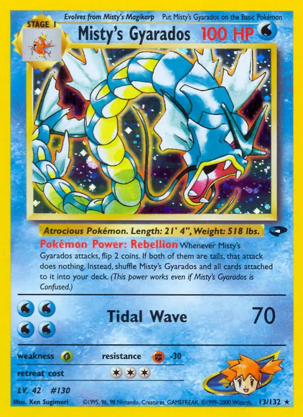 Misty's Gyarados 013/132 (Gym Challenge)  - Unlimited Holofoil | Good Games Adelaide SA