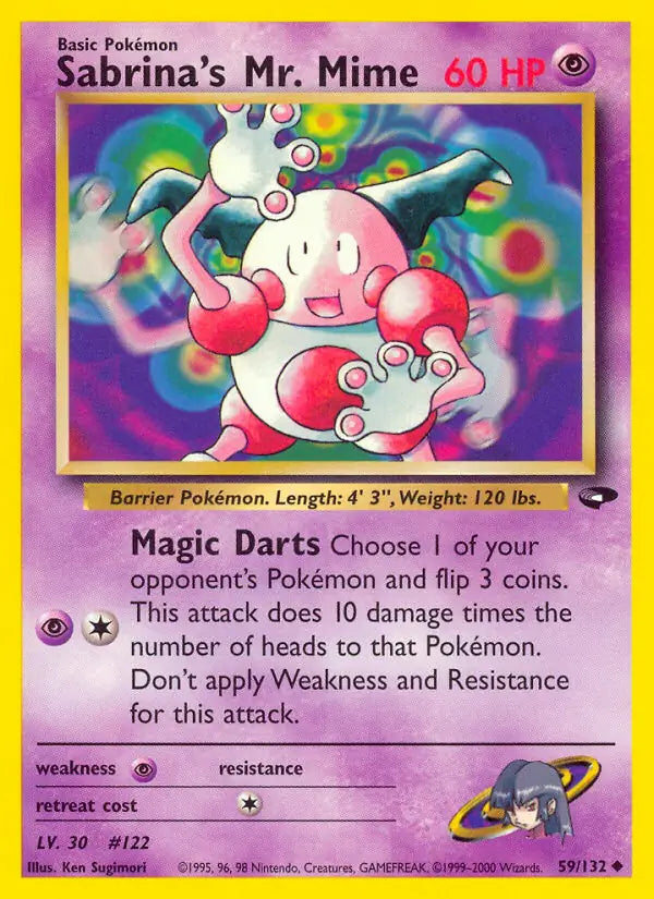 Sabrina's Mr. Mime 059/132 (Gym Challenge)  - Unlimited | Good Games Adelaide SA