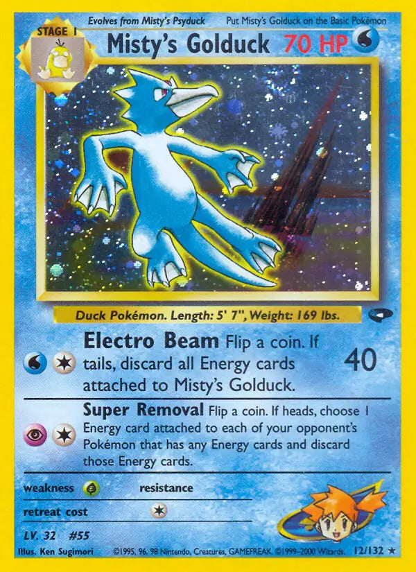 Misty's Golduck 012/132 (Gym Challenge)  - Unlimited Holofoil | Good Games Adelaide SA