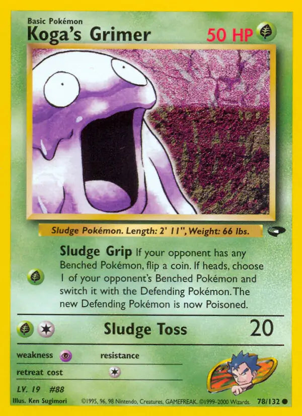 Koga's Grimer 078/132 (Gym Challenge)  - Unlimited | Good Games Adelaide SA