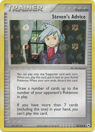 Steven's Advice 92/101 (Hidden Legends)  - Reverse Holofoil | Good Games Adelaide SA