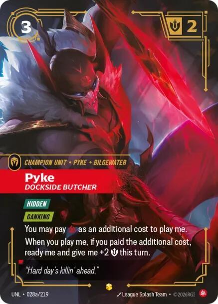 Pyke - Dockside Butcher 28a/219 (Unleashed)  - Foil | Good Games Adelaide SA