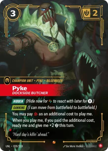 Pyke - Dockside Butcher 028/219 (Unleashed)  - Foil | Good Games Adelaide SA