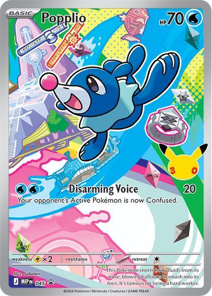 Popplio 045 (ME: Mega Evolution Promo)  - Holofoil | Good Games Adelaide SA