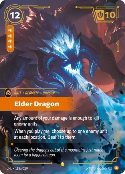 Elder Dragon 118a/219 (Unleashed)  - Foil | Good Games Adelaide SA