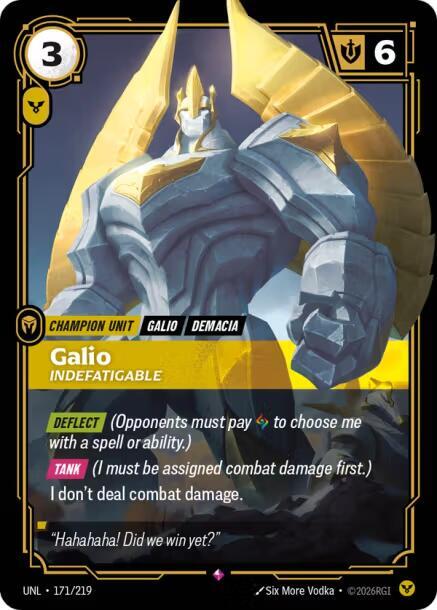 Galio - Indefatigable 171/219 (Unleashed)  - Foil | Good Games Adelaide SA