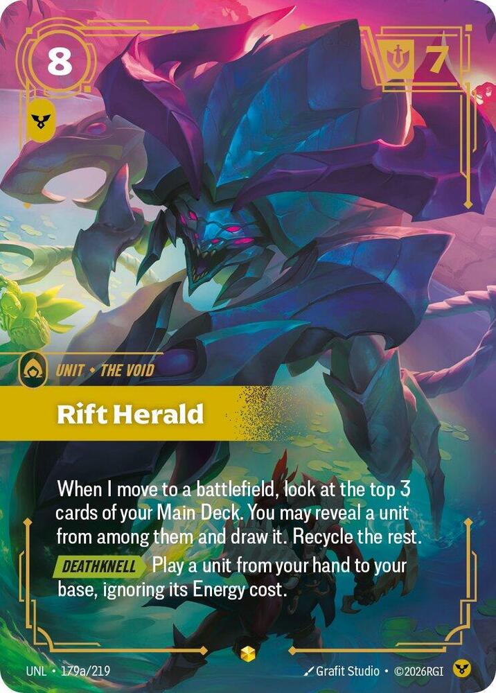 Rift Herald 179a/219 (Unleashed)  - Foil | Good Games Adelaide SA
