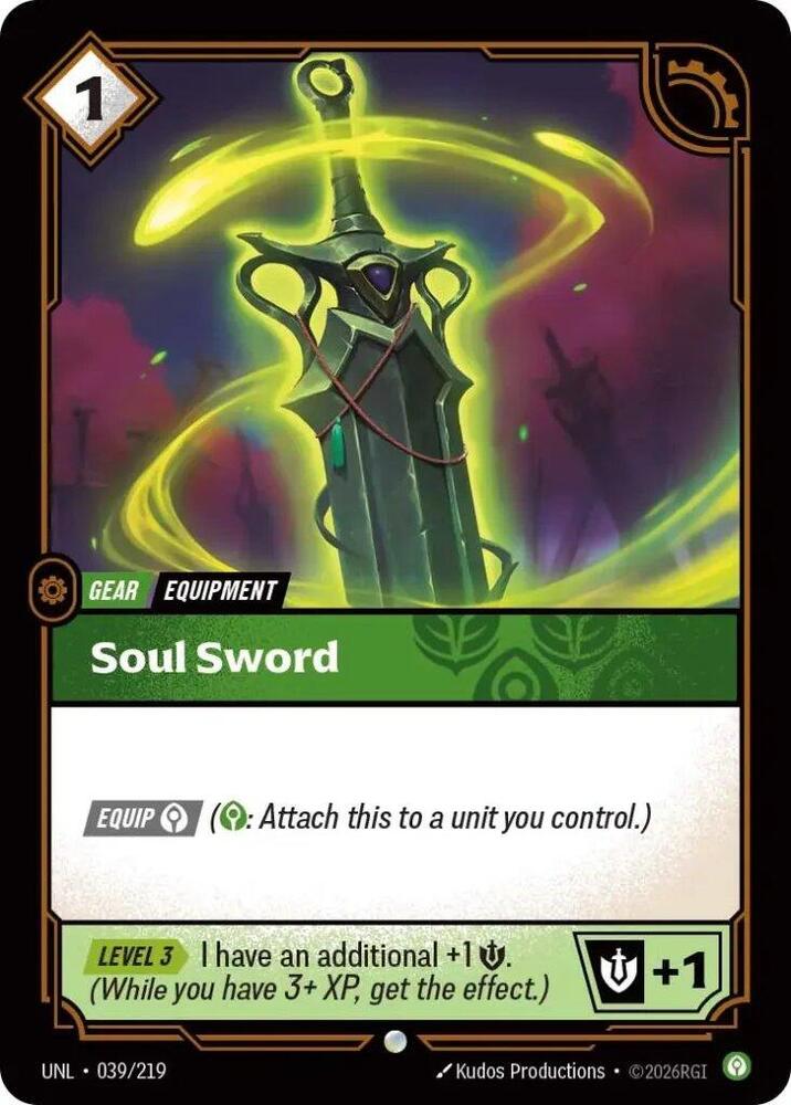 Soul Sword 39/219 (Unleashed)  - Foil | Good Games Adelaide SA