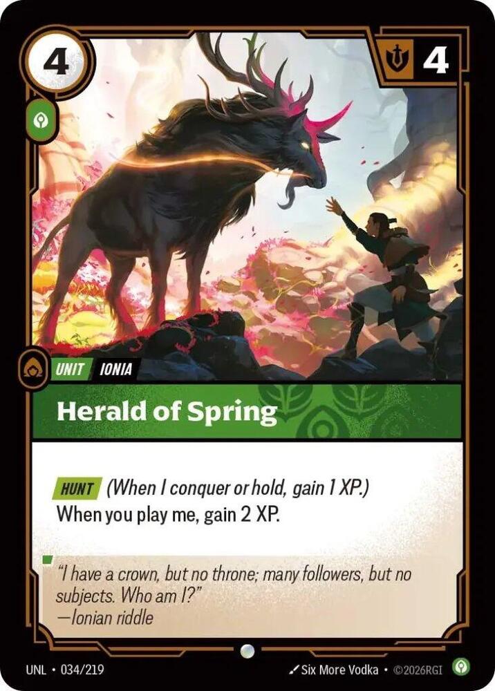 Herald of Spring 034/219 (Unleashed)  | Good Games Adelaide SA