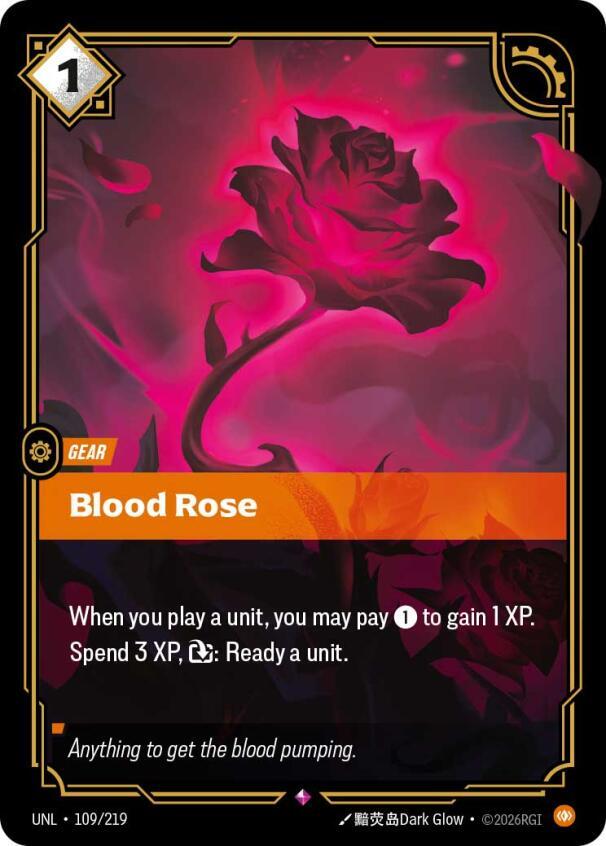 Blood Rose 109/219 (Unleashed)  - Foil | Good Games Adelaide SA
