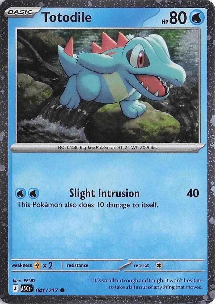 Totodile 041/217 (Miscellaneous Cards & Products)  - Cosmo Holofoil | Good Games Adelaide SA
