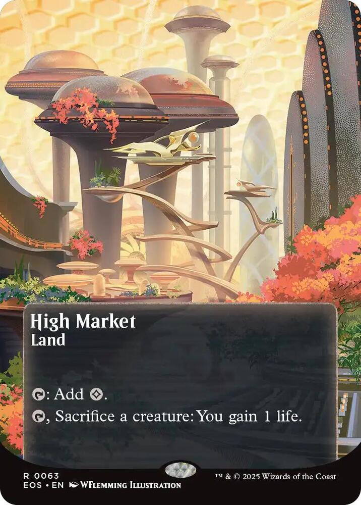High Market 0063 Borderless (Dupe) 63 (Edge of Eternities: Stellar Sights)  - Foil | Good Games Adelaide SA