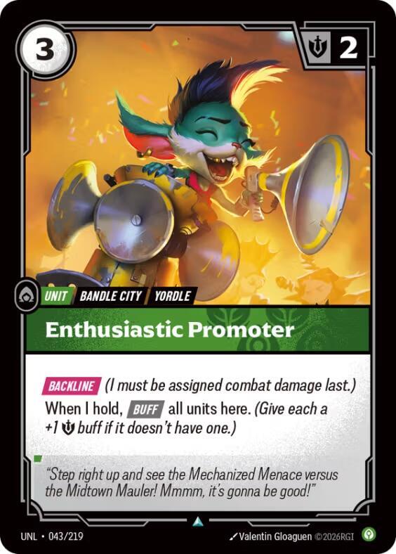 Enthusiastic Promoter 043/219 (Unleashed)  | Good Games Adelaide SA