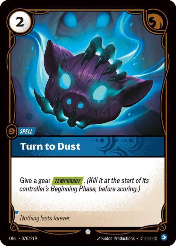 Turn to Dust 70/219 (Unleashed)  - Foil | Good Games Adelaide SA