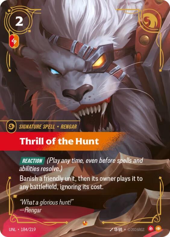 Thrill of the Hunt 184/219 (Unleashed)  - Foil | Good Games Adelaide SA