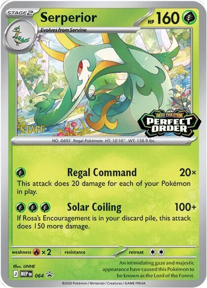 Serperior Staff 064 (ME: Mega Evolution Promo)  - Holofoil | Good Games Adelaide SA