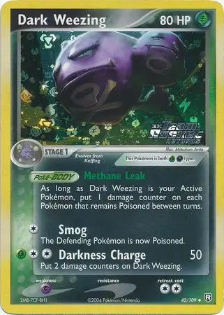 Dark Weezing 42/109 (Team Rocket Returns)  - Reverse Holofoil | Good Games Adelaide SA