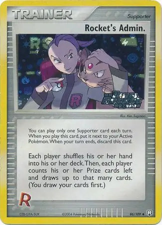 Rockets Admin 86/109 (Team Rocket Returns)  - Reverse Holofoil | Good Games Adelaide SA