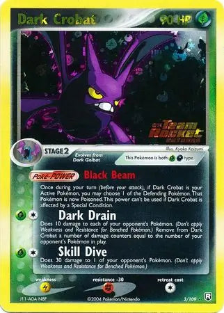 Dark Crobat 3/109 (Team Rocket Returns)  - Reverse Holofoil | Good Games Adelaide SA