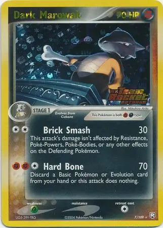 Dark Marowak 7/109 (Team Rocket Returns)  - Reverse Holofoil | Good Games Adelaide SA