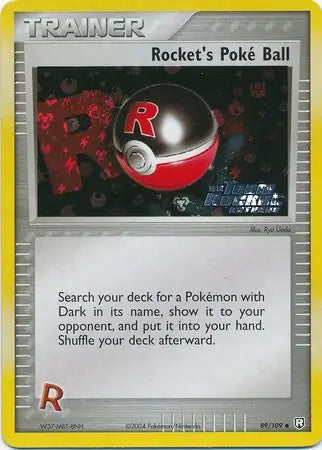 Rockets Poke Ball 89/109 (Team Rocket Returns)  - Reverse Holofoil | Good Games Adelaide SA