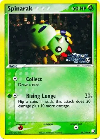 Spinarak 78/109 (Team Rocket Returns)  - Reverse Holofoil | Good Games Adelaide SA