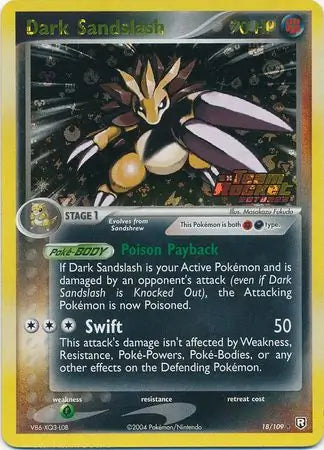 Dark Sandslash 18/109 (Team Rocket Returns)  - Reverse Holofoil | Good Games Adelaide SA
