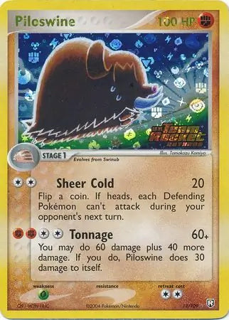 Piloswine 13/109 (Team Rocket Returns)  - Reverse Holofoil | Good Games Adelaide SA