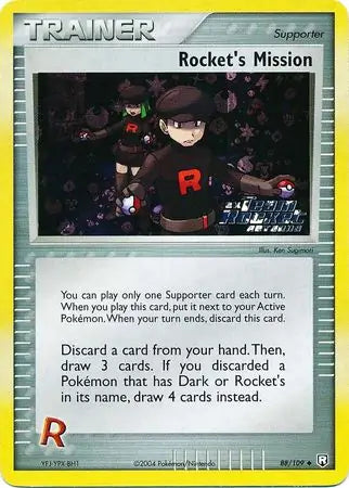 Rockets Mission 88/109 (Team Rocket Returns)  - Reverse Holofoil | Good Games Adelaide SA