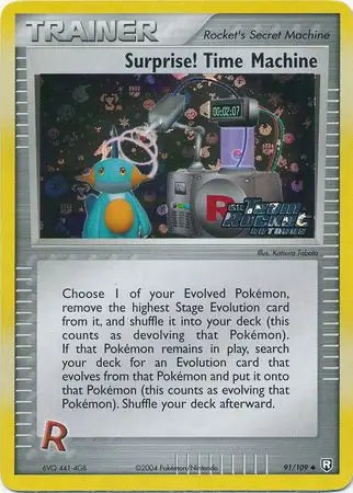 Surprise Time Machine 91/109 (Team Rocket Returns)  - Reverse Holofoil | Good Games Adelaide SA