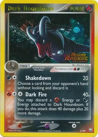 Dark Houndoom  5/109 (Team Rocket Returns)  - Reverse Holofoil | Good Games Adelaide SA