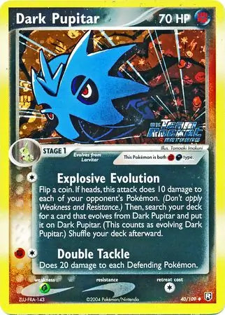 Dark Pupitar  40/109 (Team Rocket Returns)  - Reverse Holofoil | Good Games Adelaide SA