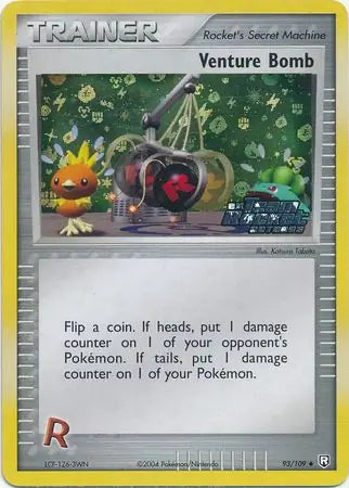 Venture Bomb 93/109 (Team Rocket Returns)  - Reverse Holofoil | Good Games Adelaide SA