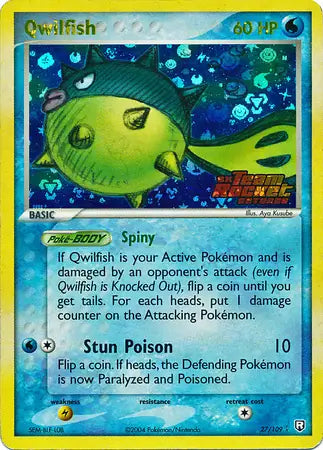 Qwilfish 27/109 (Team Rocket Returns)  - Reverse Holofoil | Good Games Adelaide SA