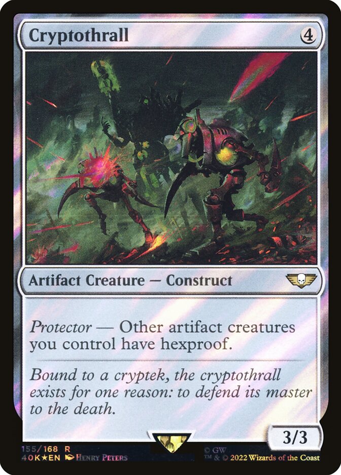 Cryptothrall  155 (Universes Beyond: Warhammer 40,000)  - Surge Foil | Good Games Adelaide SA