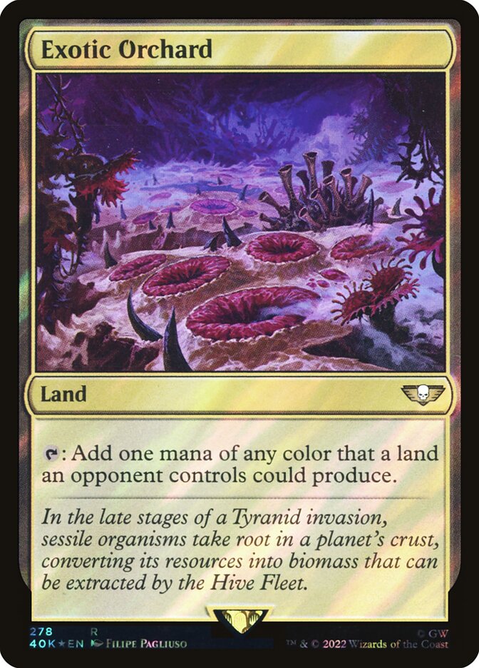Exotic Orchard  278★/617 (Universes Beyond: Warhammer 40,000)  - Surge Foil | Good Games Adelaide SA