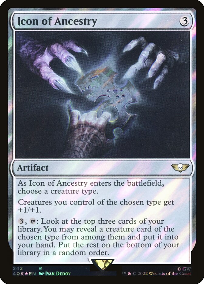 Icon of Ancestry  242★/617 (Universes Beyond: Warhammer 40,000)  - Surge Foil | Good Games Adelaide SA